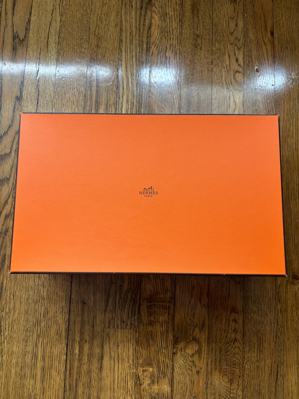 Hermes Orange Shoebox (Empty) 14in x 8.5in x 5in